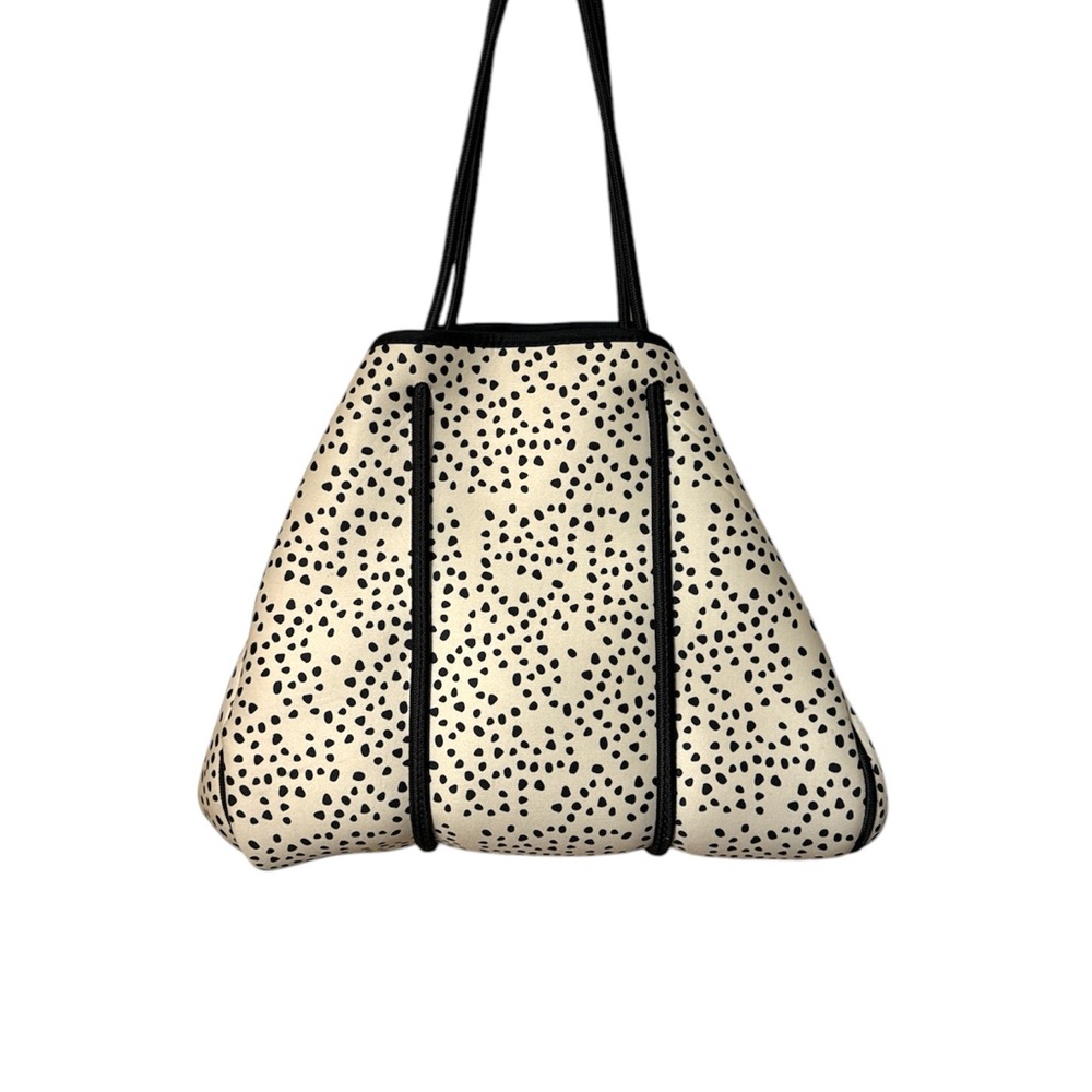 Stylish Cream and Black Women's Bag